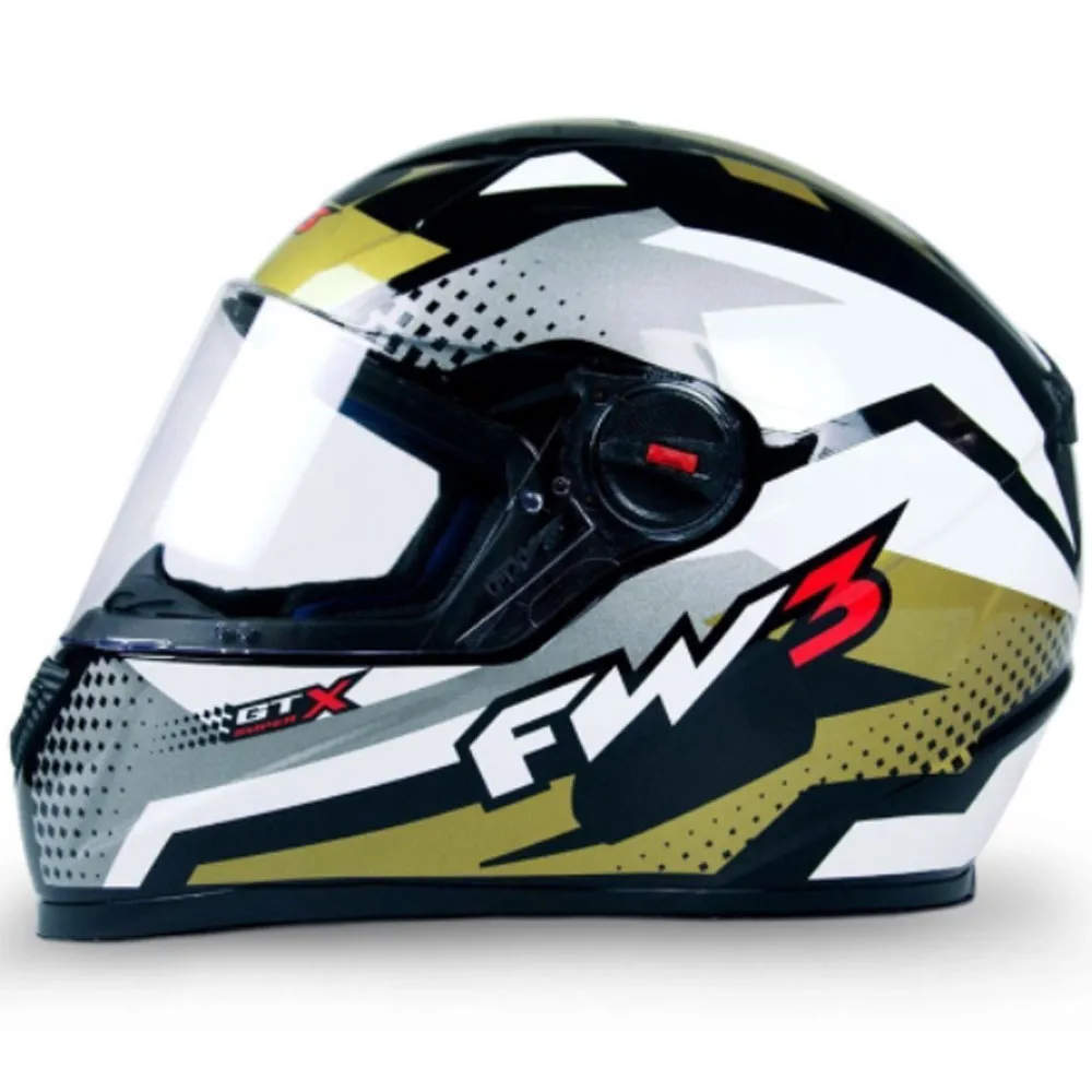 Capacete FW3 X Open Street Dourado