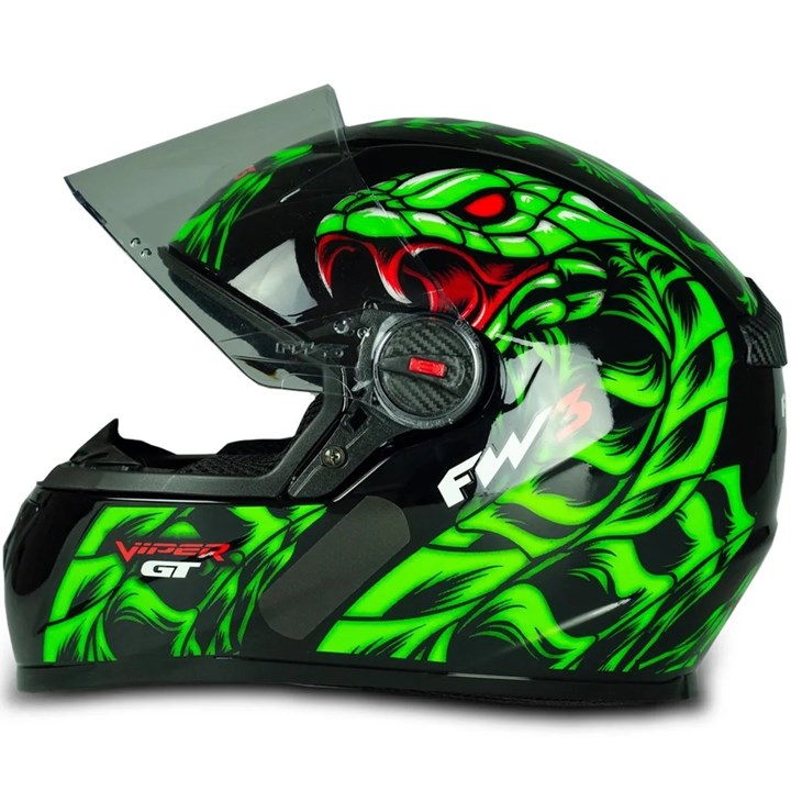 Capacete FW3 Gt Viper Verde